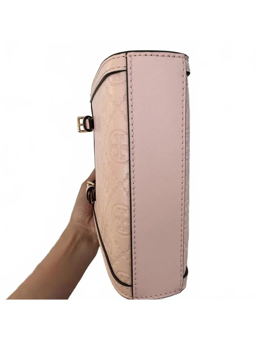 Tory Burch T Monogram Leather Mini Tote Bag BLUSH PINK